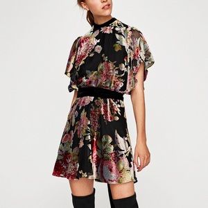 Zara velvet dress